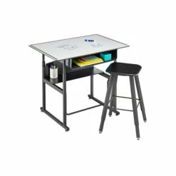 Safco AlphaBetter 26" - 42" Plastic/Steel Adjustable Desk, White/Black (1209DE) 14 Safco AlphaBetter 26" - 42" Plastic/Steel Adjustable Desk, White/Black (1209DE) -STAPLES Sales sp79684367 sc7