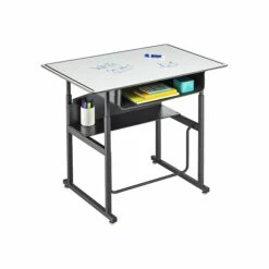Safco AlphaBetter 26" - 42" Plastic/Steel Adjustable Desk, White/Black (1209DE) 16 Safco AlphaBetter 26" - 42" Plastic/Steel Adjustable Desk, White/Black (1209DE) -STAPLES Sales sp79684369 sc7
