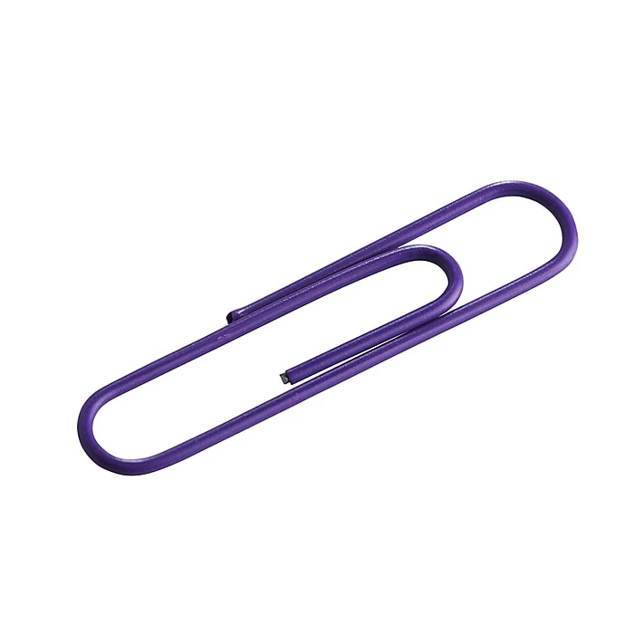 JAM Paper Jumbo Paper Clips, Purple, 75/Pack (42186879) 6 JAM Paper Jumbo Paper Clips, Purple, 75/Pack (42186879) - Image 4