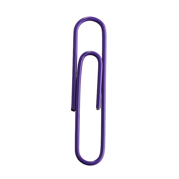 JAM Paper Jumbo Paper Clips, Purple, 75/Pack (42186879) 5 JAM Paper Jumbo Paper Clips, Purple, 75/Pack (42186879) - Image 3