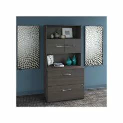 Bush Business Furniture Office 500 2-Drawer Lateral File Cabinet, Locking, Letter/Legal, Storm Gray, 35.67" (OF5007SGSU) 11 Bush Business Furniture Office 500 2-Drawer Lateral File Cabinet, Locking, Letter/Legal, Storm Gray, 35.67" (OF5007SGSU) -STAPLES Sales sp81507137 sc7