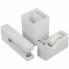 JAM Paper Desk Supplies Kit, White, 3/Pack (337841WH) 1 JAM Paper Desk Supplies Kit, White, 3/Pack (337841WH) -STAPLES Sales sp82108775 sc7