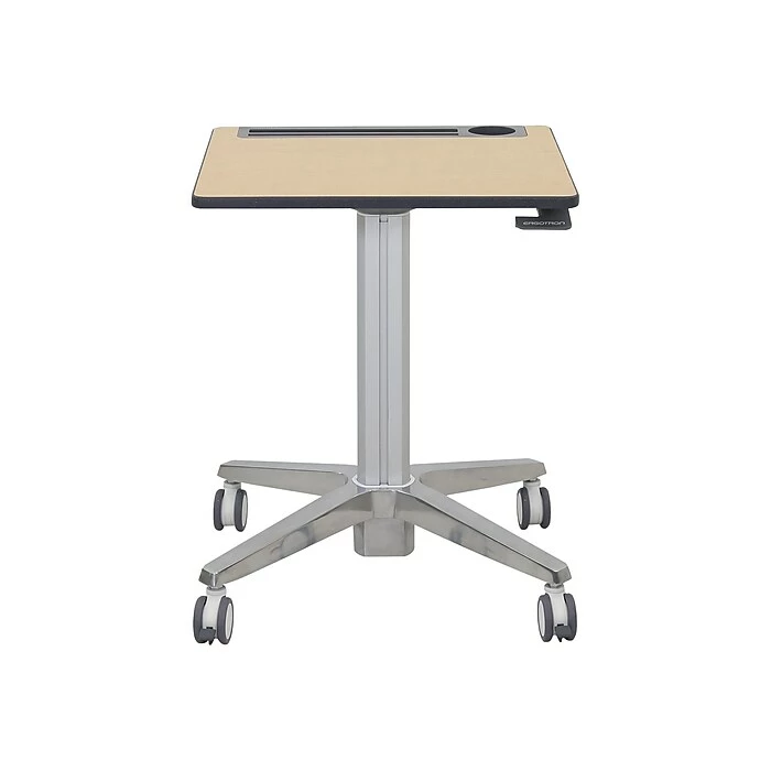 Ergotron 29"-45" Adjustable Desk, Maple/Silver (24-811-F13) 3 Ergotron 29"-45" Adjustable Desk, Maple/Silver (24-811-F13)