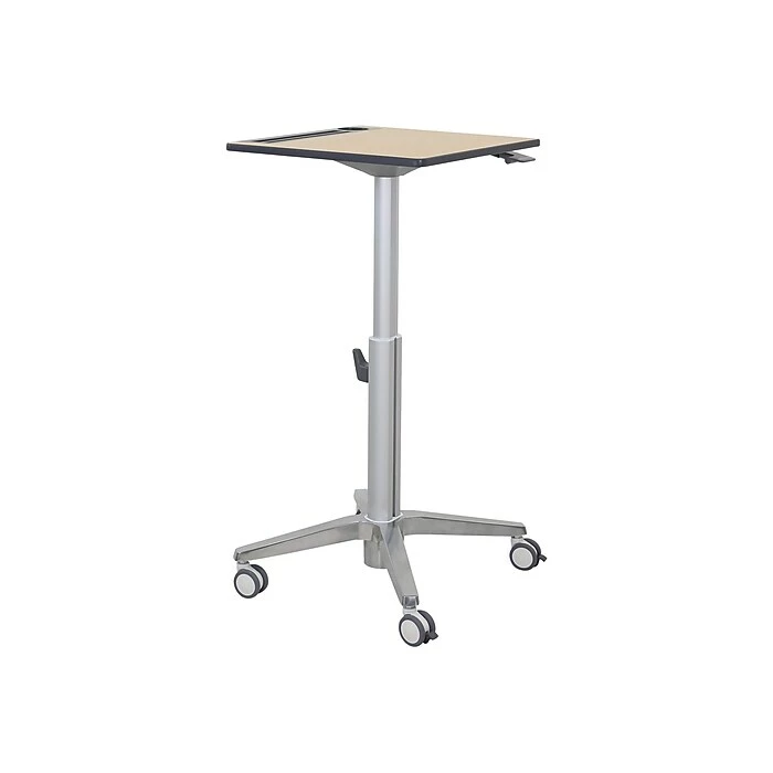 Ergotron 29"-45" Adjustable Desk, Maple/Silver (24-811-F13) 4 Ergotron 29"-45" Adjustable Desk, Maple/Silver (24-811-F13) - Image 2