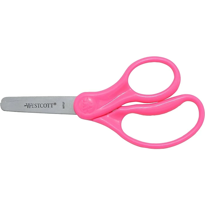 Westcott® School 5" Stainless Steel Kid's Scissors, Blunt Tip, Assorted Colors, 6/Pack (16454) 8 Westcott® School 5" Stainless Steel Kid's Scissors, Blunt Tip, Assorted Colors, 6/Pack (16454) - Image 6