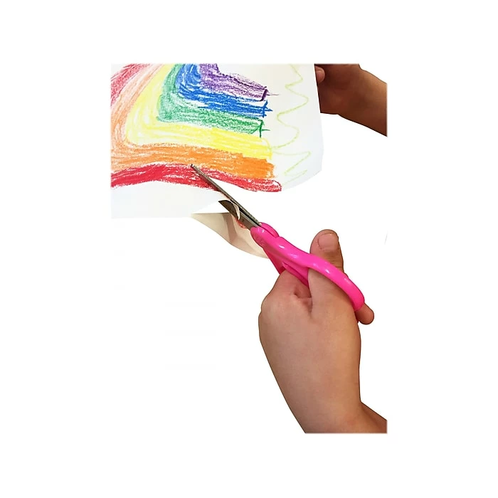 Westcott® School 5" Stainless Steel Kid's Scissors, Blunt Tip, Assorted Colors, 6/Pack (16454) 9 Westcott® School 5" Stainless Steel Kid's Scissors, Blunt Tip, Assorted Colors, 6/Pack (16454) - Image 7