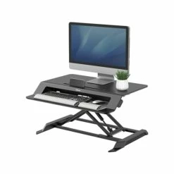 Fellowes Lotus LT 4"-16" Standing Desk Converter, Black (8215001) -STAPLES Sales sp84425475 sc7