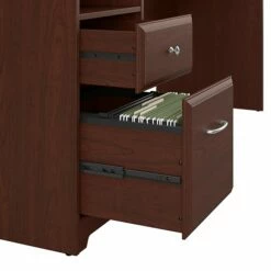 Bush Furniture Cabot 36"-42"H 3 Position L Shaped Sit To Stand Desk, Harvest Cherry (CAB050HVC) 14 Bush Furniture Cabot 36"-42"H 3 Position L Shaped Sit To Stand Desk, Harvest Cherry (CAB050HVC) -STAPLES Sales sp85005909 sc7