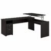 Bush Furniture Cabot 36"-42"H 3 Position L Shaped Sit To Stand Desk, Espresso Oak (CAB050EPO) 2 Bush Furniture Cabot 36"-42"H 3 Position L Shaped Sit To Stand Desk, Espresso Oak (CAB050EPO) -STAPLES Sales sp85005911 sc7