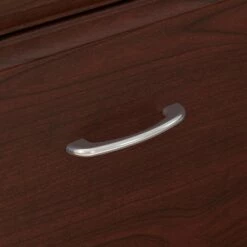 Bush Furniture Cabot 36"-42"H 3 Position Sit To Stand Corner Bookshelf Desk With Lateral File Cabinet, Harvest Cherry(CAB056HVC) 14 Bush Furniture Cabot 36"-42"H 3 Position Sit To Stand Corner Bookshelf Desk With Lateral File Cabinet, Harvest Cherry(CAB056HVC) -STAPLES Sales sp85005940 sc7