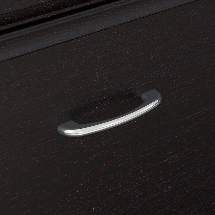 Bush Furniture Cabot 36"-42"H Position Sit To Stand Corner Bookshelf Desk With Lateral File Cabinet, Espresso Oak (CAB056EPO) 8 Bush Furniture Cabot 36"-42"H Position Sit To Stand Corner Bookshelf Desk With Lateral File Cabinet, Espresso Oak (CAB056EPO) - Image 6