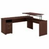 Bush Furniture Cabot 36"-42"H 3 Position L Shaped Sit To Stand Desk, Harvest Cherry (CAB050HVC) 2 Bush Furniture Cabot 36"-42"H 3 Position L Shaped Sit To Stand Desk, Harvest Cherry (CAB050HVC) -STAPLES Sales sp85006704 sc7