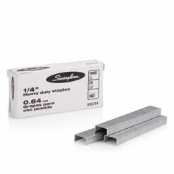 Swingline® Standard Staples, 1/4" Length, 210 Per Strip, 5,000/Per Box, 5/Box (35101S) 15 Swingline® Standard Staples, 1/4" Length, 210 Per Strip, 5,000/Per Box, 5/Box (35101S) -STAPLES Sales sp91090089 sc7
