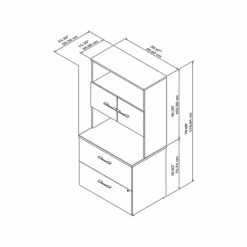 Bush Business Furniture Office 500 2-Drawer Lateral File Cabinet With Hutch, Letter/Legal, Black Walnut, 35.67" (OF5007BWSU) 14 Bush Business Furniture Office 500 2-Drawer Lateral File Cabinet With Hutch, Letter/Legal, Black Walnut, 35.67" (OF5007BWSU) -STAPLES Sales sp92174311 sc7