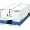 Bankers Box Stor/File Medium-Duty FastFold File Storage Boxes, String & Button, Legal Size, White/Blue, 12/Carton (00705) 2 Bankers Box Stor/File Medium-Duty FastFold File Storage Boxes, String & Button, Legal Size, White/Blue, 12/Carton (00705) -STAPLES Sales sp92175557 sc7