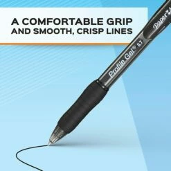 Paper Mate Profile Retractable Gel Pen, Medium Point, Black Ink, Dozen (2095476) -STAPLES Sales sp93779941 sc7 3
