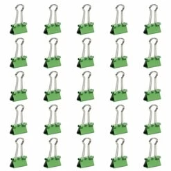 JAM Paper Colored Small Binder Clips, 3/8" Capacity, Green, 25/Pack (334BCGR) -STAPLES Sales sp93881013 sc7