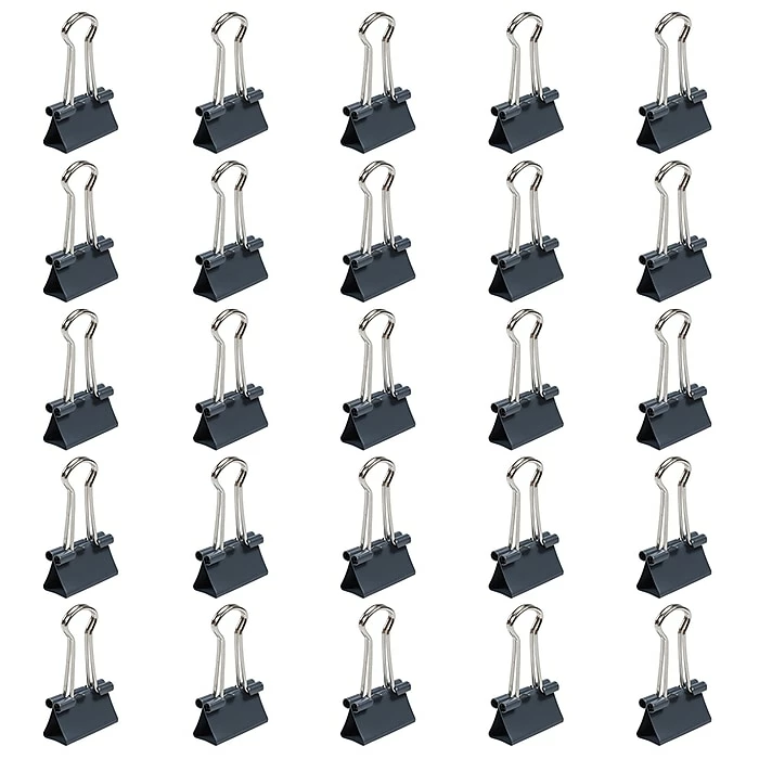 JAM Paper Colored Binder Clips, Small, 3/8" Capacity, Grey, 25/Pack (334BCGY) 7 JAM Paper Colored Binder Clips, Small, 3/8" Capacity, Grey, 25/Pack (334BCGY) - Image 5
