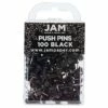 JAM Paper Push Pins, Black, 100/Pack (222419046) -STAPLES Sales sp97365203 sc7