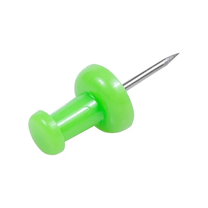 JAM Paper Push Pins, Lime Green, 100/Pack (522416893) 6 JAM Paper Push Pins, Lime Green, 100/Pack (522416893) - Image 4