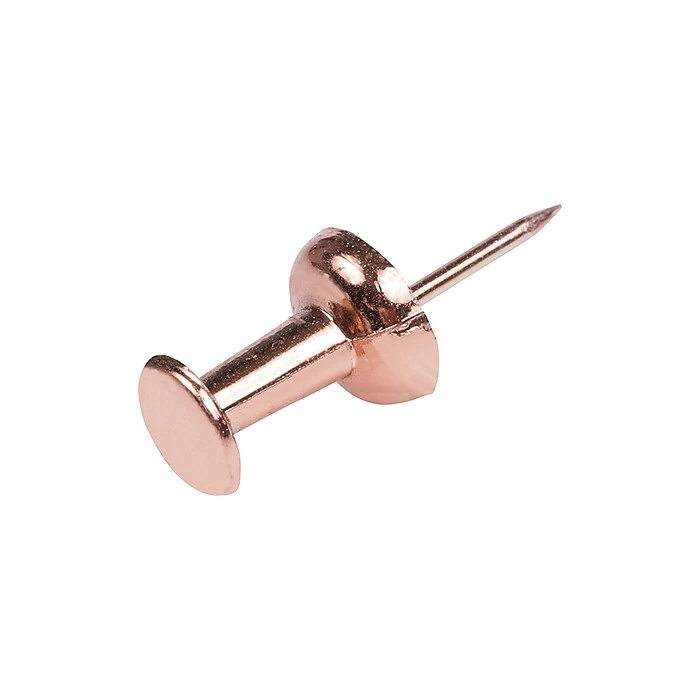 JAM Paper Push Pins, Rose Gold, 100/Pack (22432063) 6 JAM Paper Push Pins, Rose Gold, 100/Pack (22432063) - Image 4