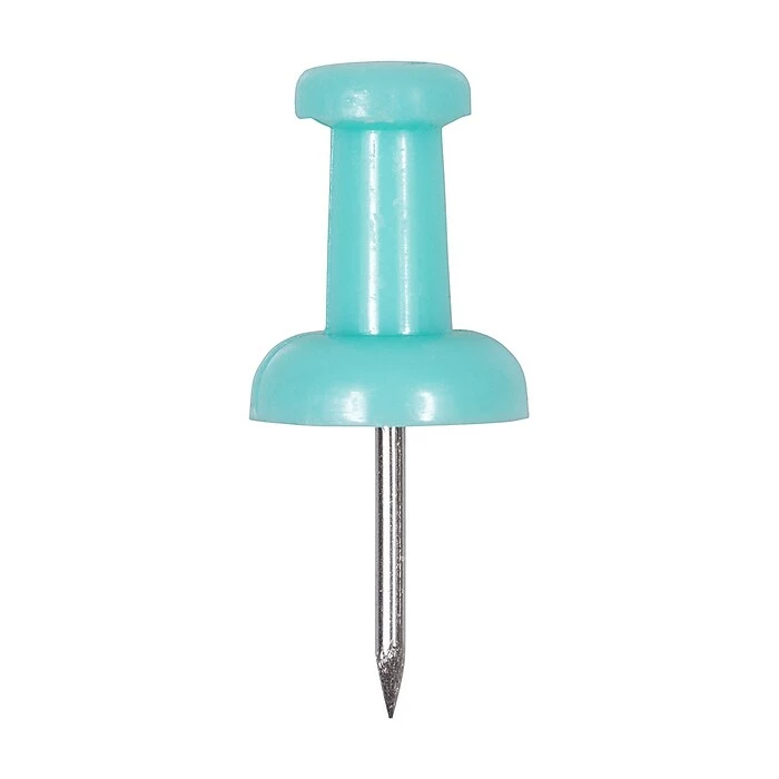 JAM Paper Push Pins, Teal, 100/Pack (22432067) 5 JAM Paper Push Pins, Teal, 100/Pack (22432067) - Image 3