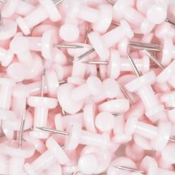 JAM Paper Pushpins, Baby Pink, 100/Pack (222419048) -STAPLES Sales sp97365351 sc7