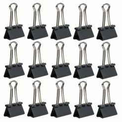 JAM Paper Colorful Binder Clips, Medium, 5/8" Capacity, Grey, 15/Pack (339BCGY) 11 JAM Paper Colorful Binder Clips, Medium, 5/8" Capacity, Grey, 15/Pack (339BCGY) -STAPLES Sales sp97536535 sc7