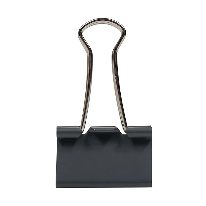 JAM Paper Colorful Binder Clips, Medium, 5/8" Capacity, Grey, 15/Pack (339BCGY) 4 JAM Paper Colorful Binder Clips, Medium, 5/8" Capacity, Grey, 15/Pack (339BCGY) - Image 2