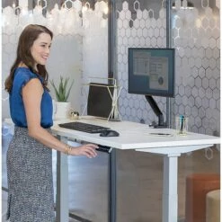 Fellowes Cambio 25"-50" Height Adjustable Standing Desk, White (9788101) 10 Fellowes Cambio 25"-50" Height Adjustable Standing Desk, White (9788101) -STAPLES Sales sp98977057 sc7